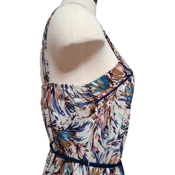 Vintage 60s 70's Ladies Sundress Sz 12 Made in USA Sleeveless Adjustable Straps - Picture 13 of 16